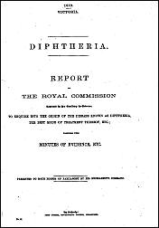 Diphtheria Commission of 1872